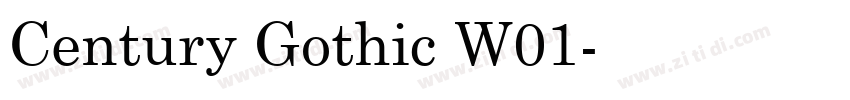Century Gothic W01字体转换 Century Gothic W01字体转换